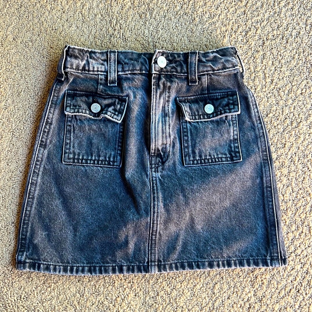 GAP Kids black denim skirt 10 SLIM